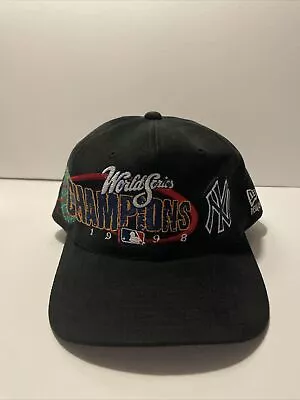 Vintage New York Yankees 1998 World Series Champions Hat Snapback New Era New • $35