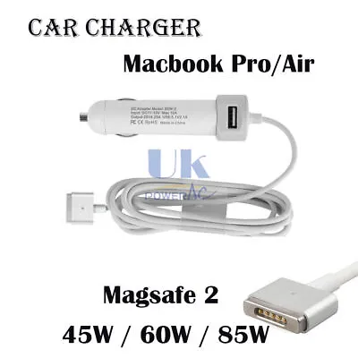 T 45W 60W 85W DC Car Charger For Apple MacBook Pro /Air Magsafe 2 2012 To 2015  • £35.88