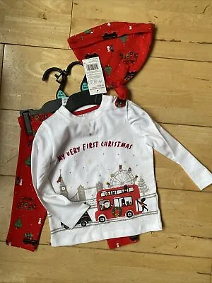 Babies My First Xmas Outfit Size 9-12 Months • £8.99