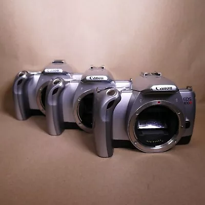 Bundle Of 3 Canon EOS 300v 35mm Film AF SLR Cameras In Silver - Untested • £22.95