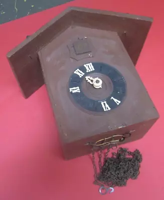 Older Shatz 8 Day Hunter's Cuckoo Clock Parts - Case W/ Movement As Found • $10