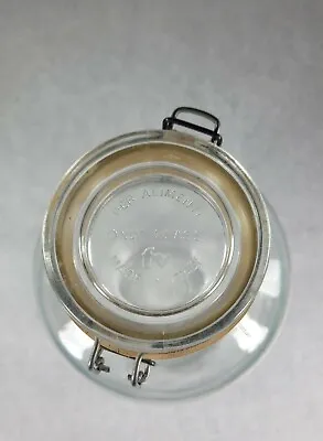 Per Alimenti Gallon #5 Clear Glass Jar Bail Wire Lid Seal Italy No Cracks/Chips • $42