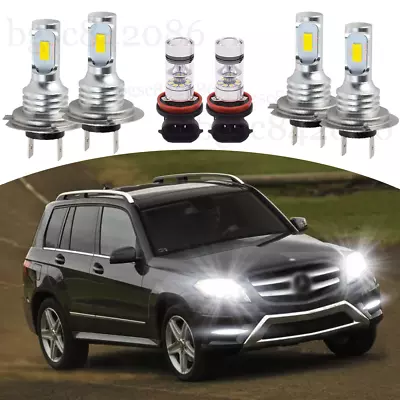 For Mercedes-Benz GL350 GLK350 6000K LED Headlight High&Low + Fog Light Bulb Kit • $31.56