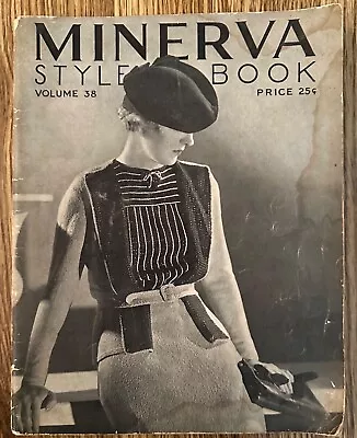 Vintage Crochet Pattern Booklet 1930's Clothing Minerva Style Book Volume 38 • $22.99