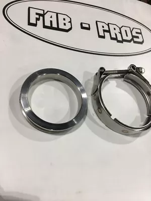 $34.95 • Buy Stainless 3  (3.5  OD) V-Band Flange & Clamp Garrett Borg Warner PTE T3 Turbo