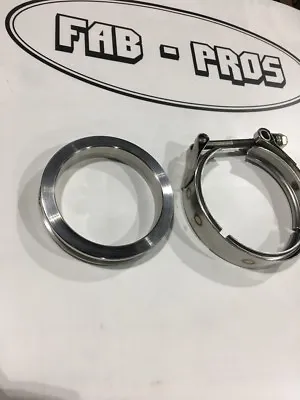 Stainless 3  (3.5  OD) V-Band Flange & Clamp Garrett Borg Warner PTE T3 Turbo • $34.95