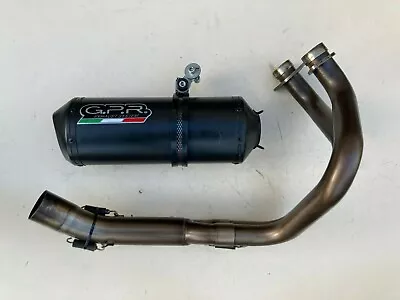 Kawasaki Z650 17-20 Gpr Complete Exhaust System Black 300mm Silencer Road Legal • £299