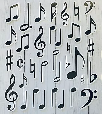  Music Notes Stickers Papercraft Scrapbook Planner Teacher Supply DIY Crafts  • $2.75