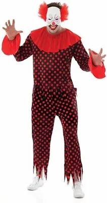 Halloween Scary Clown Fancy Dress Outfit Costume Mens Large Size 42-44   • £10