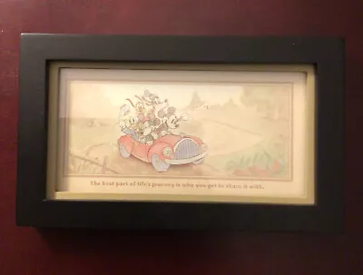 Hallmark Disney Mickey Mouse And Friends “Life’s Journey” Framed Print 4” X 8” • $22.50