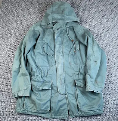 VTG GAP Outdoors Cold Weather Parka Jacket Adult XL Green Hooded Insulated • $70