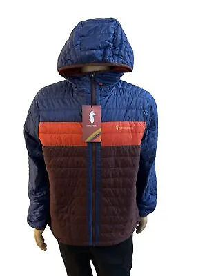 Cotopaxi Capa Insulated Hooded Jacket Men's Chestnut & Maritime Blue YKK Zip XL • $189.99