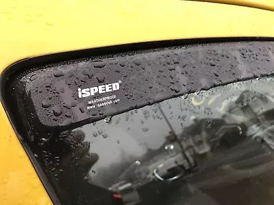 Wind Deflectors FOR VW POLO Mk4 3-doors 2002-09 9N 9N3 2-pc ISPEED Tinted IS92 • $46.69