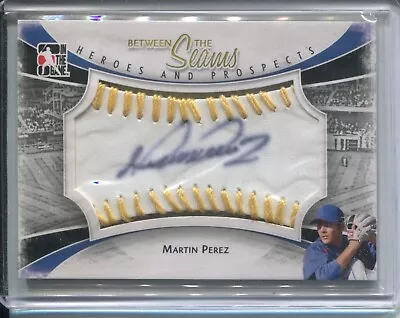 MARTIN PEREZ 2010-11 ITG Heroes And Prospects Between The Seams Autograph /19 • $5