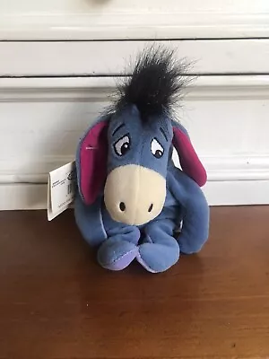 Disney Store - Winnie The Pooh Eeyore - Bean Bag Plush Toy - Preowned With Tags • $15
