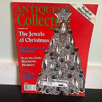 Antiques & Collecting Magazine December 2002 Christmas Jewelry Minton Miniature • $7.99
