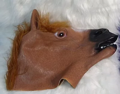 Latex Horse Mask - Costume Party Mask Adults. • £5