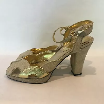 Enzo Angiolini Eadelicia Metallic Sandals Size 8M • $2.99