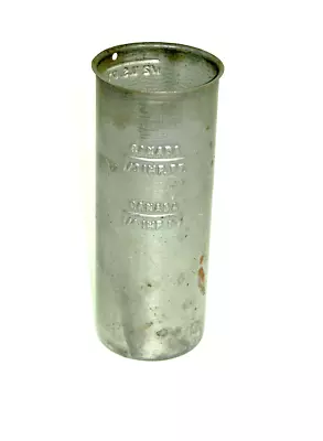 Vintage Canadian Cylindrical Metal Measure U.S. Pt. + Imperial Pt. • $4.95