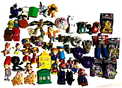 Fast Food Collectible Random Mixed Lot Loose Toy Figurines Lot Of 60 McDonalds + • $25