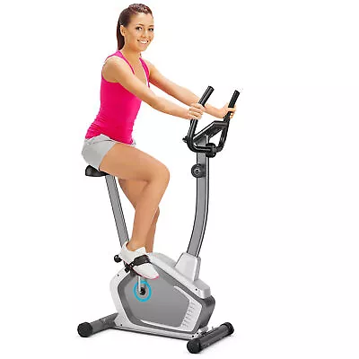 Magnetic Upright Exercise Bike Cycling Bike W/Pulse Sensor 8-Level Fitness • $138.49