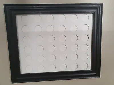 Display Frame For Coins O/A Size Is  10  X 12 .. ( 36 X 23mm Holes ) • £16.50