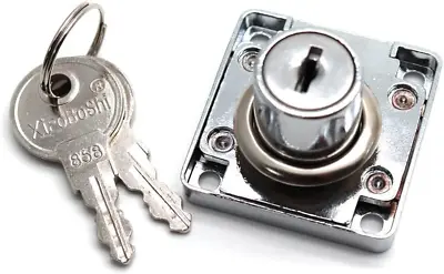 Cylinder Cam Lock Furniture Box File Cabinet Desk Drawer Office Deadbolt Square  • $10.58