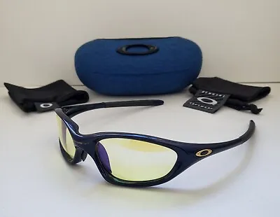 New Oakley XX Twenty 1.0 Midnight Blue W/ HI Iridium Sunglasses Minute Splice  • $350