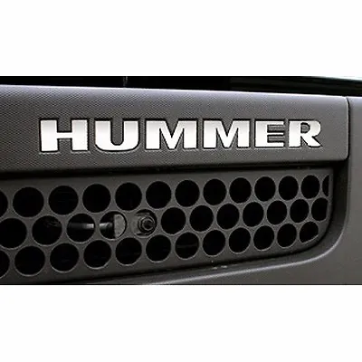 2006-2010 GMC HUMMER H3 Front Bumper Vinyl Stickers Chrome Letters Set Trim Kit • $6.99