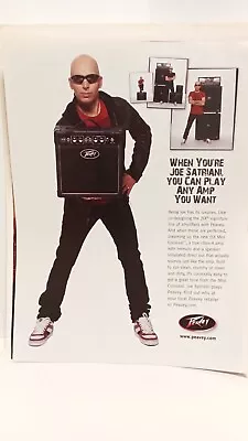 PEAVEY JSX MINI GUITAR AMPLIFIER JOE SATRIANI   2007  - 11X8.5 - PRINT AD. X2 • $4.95