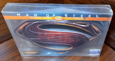 Man Of Steel 3D Limited Collectors Edition Blu-ray/DVD-NEW (Sealed)-Free Box S&H • $89.09