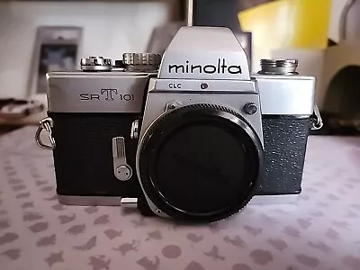 Minolta SRT101 Silver SLR 35mm Film Camera Body Only - Not Tested!! Sold As-is • $15.99