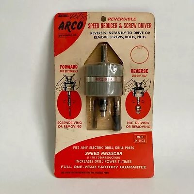 Vintage Arco Reversible Speed Reducer & Screw Driver No. 780 Fits Any Drill • $34