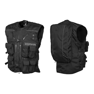 New Scorpion Motorcycle Exo Covert Tactical Vest Black All Sizes • $149.95