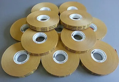 £47.99 • Buy ATG Tape X 12 Rolls 12mm X 50m Double Sided Adhesive Transfer Tape 50 METRE ROLL
