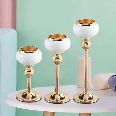 Metal Candle Holders Candle Stick Candelabra Candle Stand Pillar For Wedding • £13.52