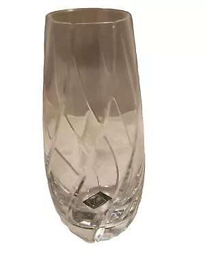 Mikasa  6 In Clear Crystal Swirl Bud Vase Made In Slovenia • $18