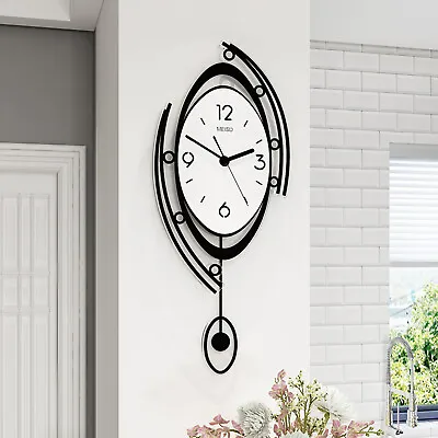 Wall Clock Modern Luxury Nordic Style Metal Clocks Home Decor Art Living Room • $45