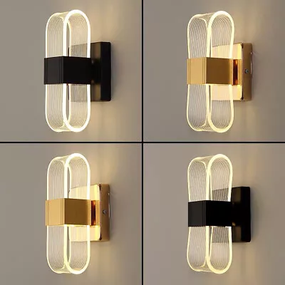 Indoor Wall Sconce Light Fixture Wall LED Lamp Bedroom Bedside Night Lights • £25.15