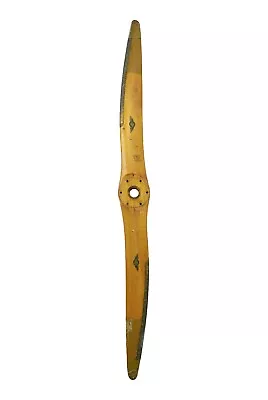 Antique 69 In. Sensenich Bros Wooden Propeller With Brass Tips • $850