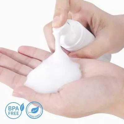 New 2oz 60ML Empty White Pump Travel Wash Cosmetic Foam Cleanser DIY Foam Bottle • $4.98