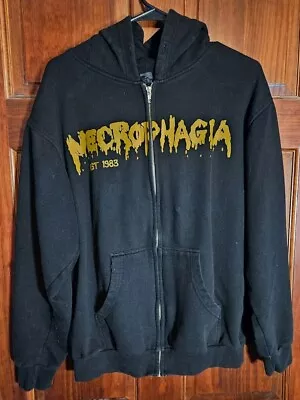 NECROPHAGIA Pre-owned Hoodie Men's Medium DEATH METAL • $55