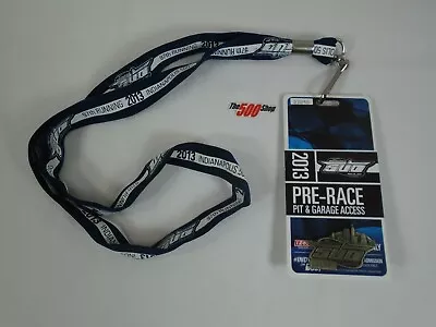 2013 Indy 500 Silver Pit Badge #4140 Pre-Race Hard Card Lanyard Tony Kanaan • $79.99