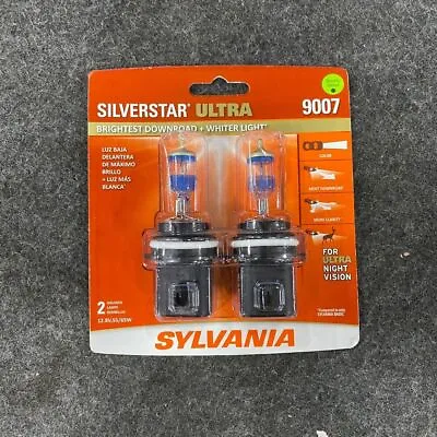 SYLVANIA 9007SU.BP2 9007 SilverStar Auto Halogen Headlight Bulb Pack Of 2* • $24.99