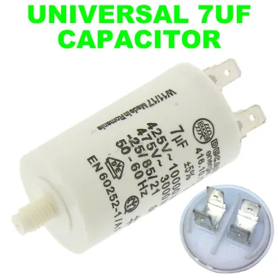 HOOVER VHC 580NC-80 VHC 670C-S TUMBLE DRYER CAPACITOR 7UF + Free Fitting Video • £6.95