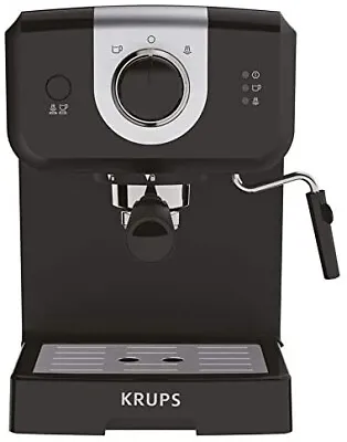 Krups XP320840 Ground Coffee Machine Steam Pump Expresso Maker Opio 1.5L Black • £56.99