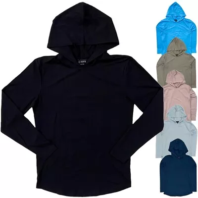 Cuts Clothing Men's Hoodie Curve Hem Signature Fit Long Sleeve Shirt • $31.99