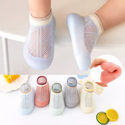 Kids Baby Shoes Slippers Breathable Baby Socks Shoes Summer Toddler Anti-slip • £4.84