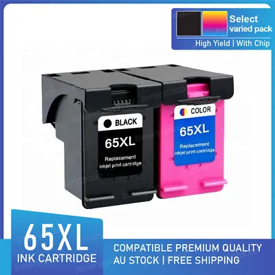 $29.90 • Buy Black & Color Ink Cartridge For HP 65 XL Deskjet 2620 3720 3723 3724 ENVY 5030