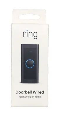 Ring Video Doorbell Wired Night Vision 2.4 GHz Wifi 1080p HD Camera - Black • $28.99